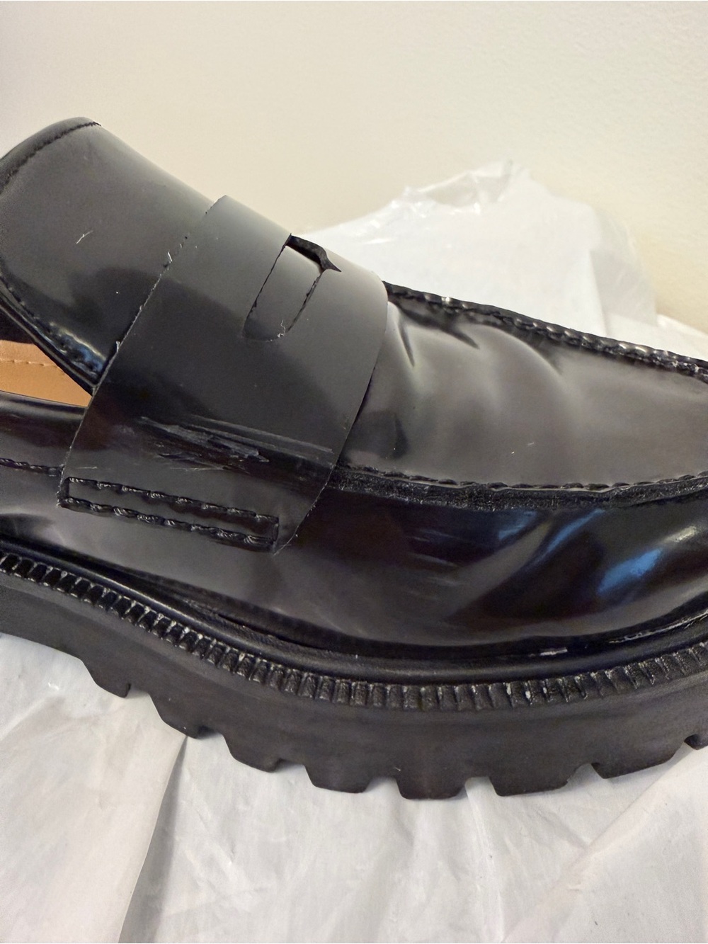 Chunky Black Loafer - Picture 7 of 7